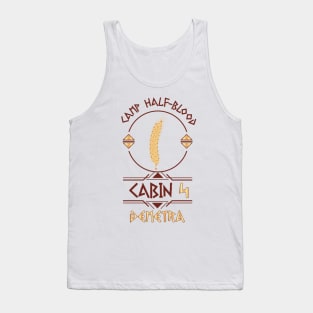 Cabin #4 in Camp Half Blood, Child of Demetra – Percy Jackson inspired design Tank Top